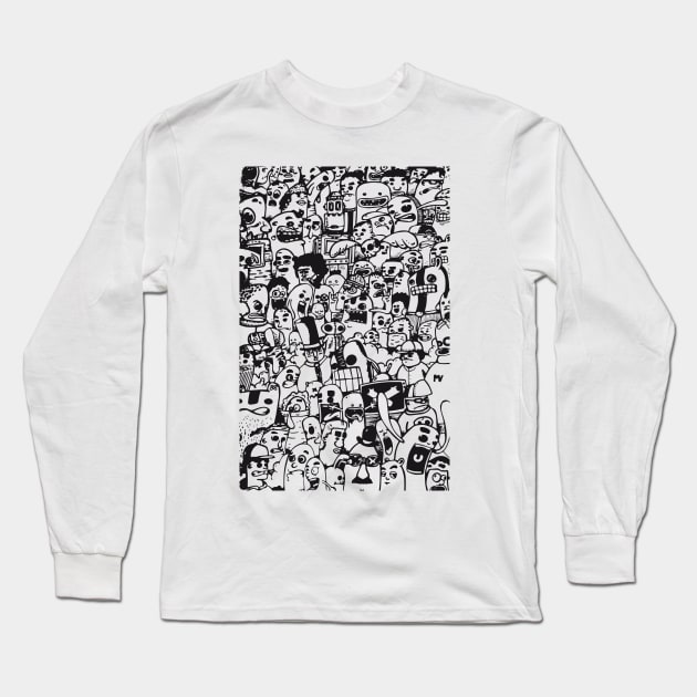 Big doodle Long Sleeve T-Shirt by manuvila